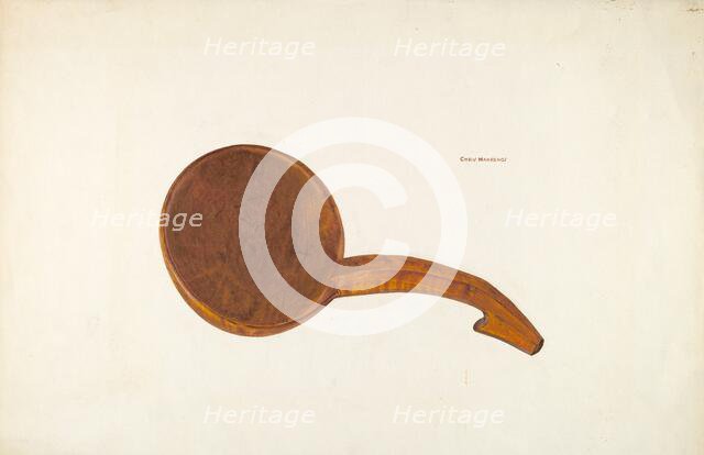 Butter Scoop, c. 1940. Creator: Chris Makrenos.