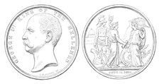 City of London Medal to commemorate the visit of the King of Greece, 1881. Creator: Unknown.