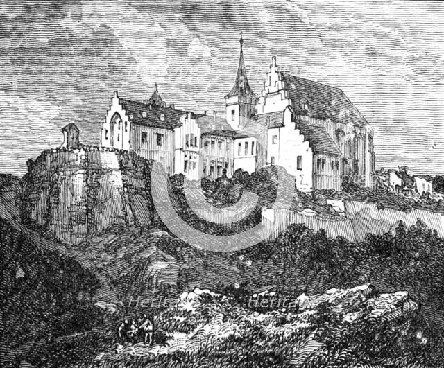 The Luther Celebration in Germany: the Schloss or Castle at Mansfeld, 1883. Creator: Unknown.