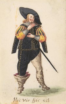 A Standing Cavalier, late 16th-early 17th century. Creator: Anon.