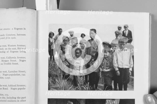 Racial contacts among children in an adjusted neighborhood, 1922. Creator: Unknown.