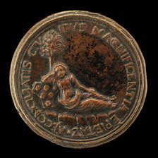 Florence Leaning on the Medici Shield [reverse], 1513/1516. Creator: Unknown.