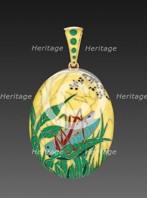 Locket, 1868-1870. Creator: Alexis Falize (French, 1811-1898); Antoine Tard (French, active 1860-1889).