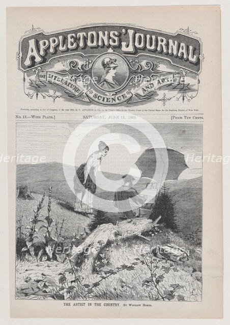 The Artist in the Country (Appleton's Journal, Vol. I), June 19, 1869. Creator: John Karst.