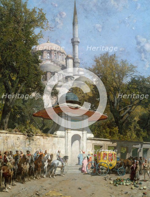 A Mosque, 1872. Creator: Alberto Pasini.