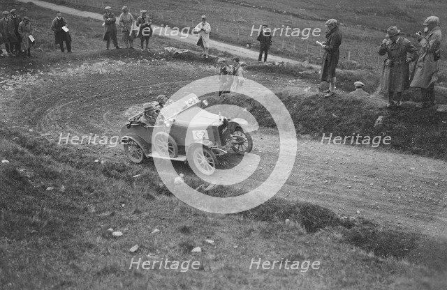 Jowett open 2-seater of M Johnstone competing in the Scottish Light Car Trial, 1922. Artist: Bill Brunell.