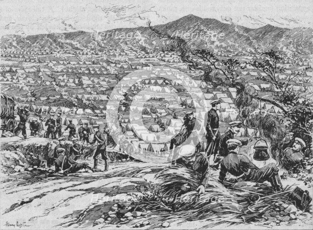 'Russian Camp Outside Plevna', 1902. Artist: Henry Dustin.