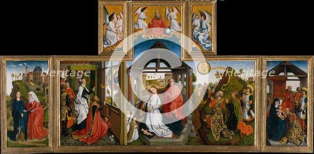 The Nativity, mid-15th century. Creator: Workshop of Rogier van der Weyden (Netherlandish, Tournai ca. 1399-1464 Brussels).