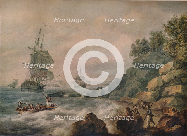 'In the Bristol Channel', 1787. Artist: Nicholas Pocock.