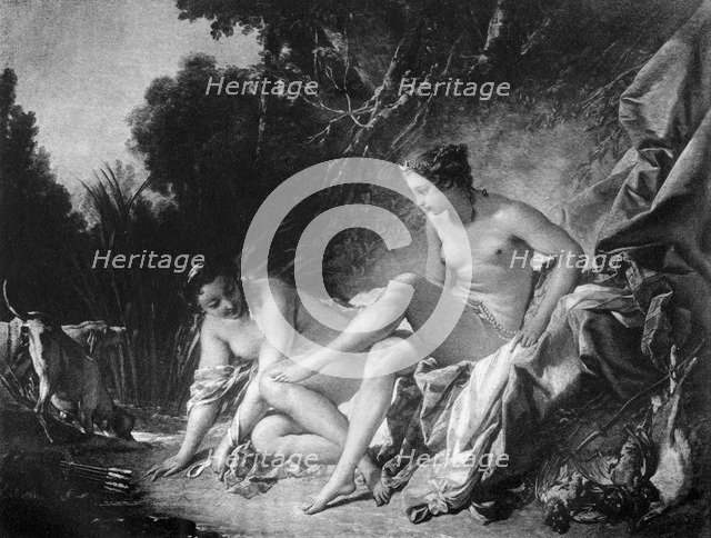 'Diana leaving her bath', 18th century (1905).Artist: François Boucher