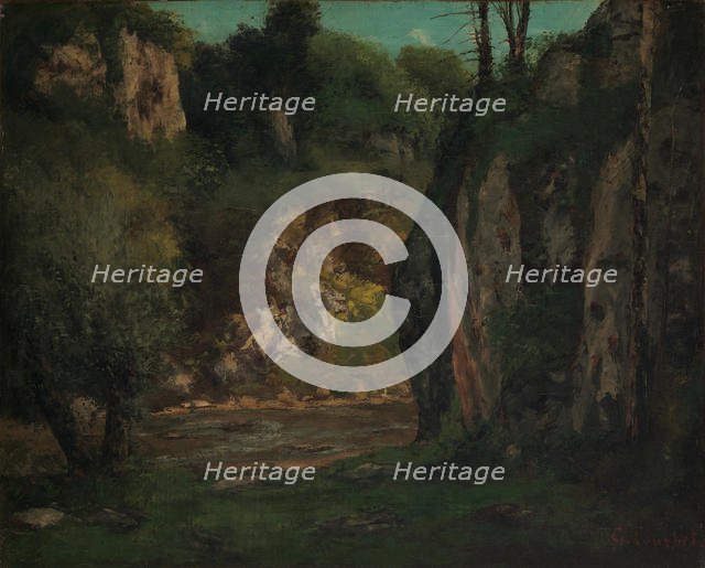 The Hidden Brook, ca. 1873-77. Creator: Gustave Courbet.