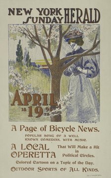 The New York Sunday herald. April 19th 1896., c1896. Creator: Charles Hubbard Wright.