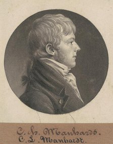 Christian Luis Mannhardt, 1804. Creator: Charles Balthazar Julien Févret de Saint-Mémin.