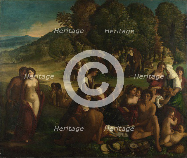 A Bacchanal, c. 1520. Artist: Dossi, Dosso (ca. 1486-1542)