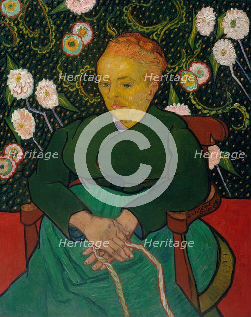 La Berceuse (Woman Rocking a Cradle; Augustine-Alix Pellicot Roulin, 1851-1930), 1889. Creator: Vincent van Gogh.