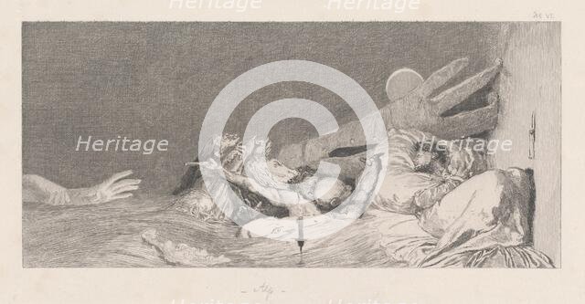 Anxieties (Ängste), 1878/1880. Creator: Max Klinger.