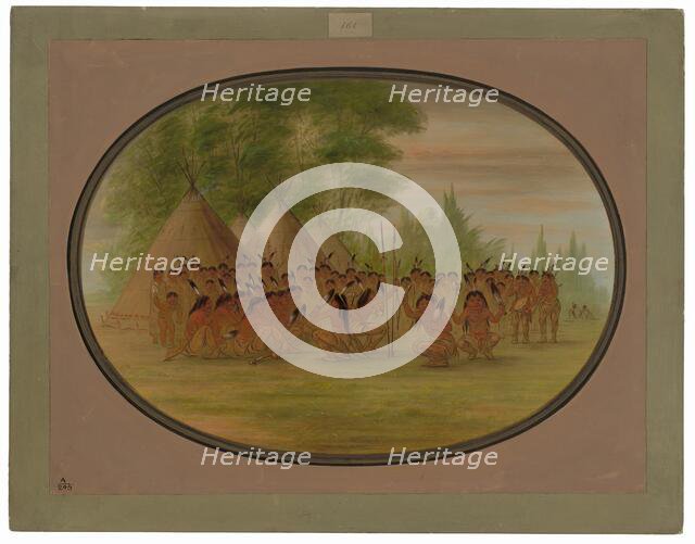 Eagle Dance - Choctaw, 1861/1869. Creator: George Catlin.