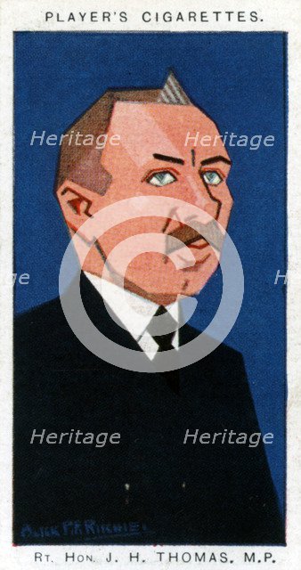 James Henry Thomas, British trade unionist and politician, 1926.Artist: Alick P F Ritchie