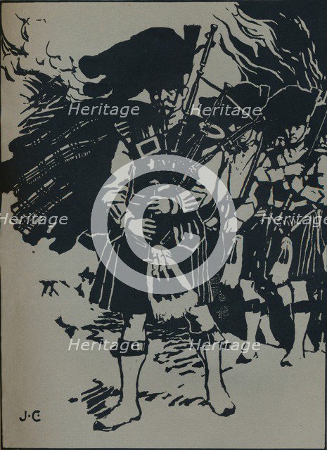 'Illustration to Riccardo Stephens's Ballad, Hell's Piper', c1912. Artist: James Cadenhead.