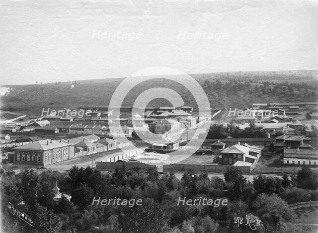 Merchant estates of Kyakhta, end of 19th century. Creator: Nikolai Apollonovich Charushin.