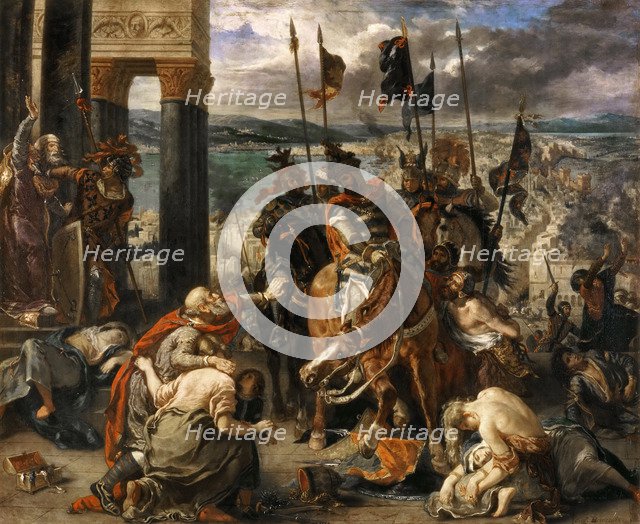 The Entry of the Crusaders in Constantinople. Artist: Delacroix, Eugène (1798-1863)