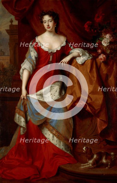 Queen Anne (1665-1714) when Princess of Denmark, c1685. Creator: Van der Vaart, Jan (1647-1721).