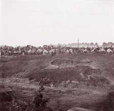 Camp of Laborers, City Point, 1861-65. Creator: Andrew Joseph Russell.