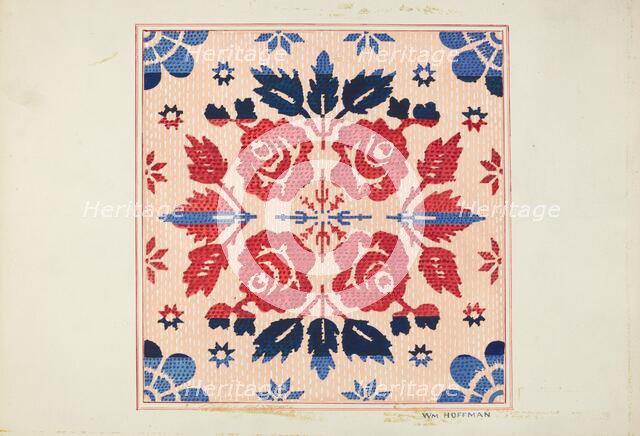 Coverlet, 1935/1942. Creator: William Hoffman.