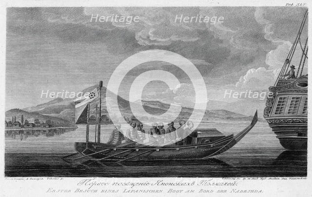 First Visit of Japanese Interpreters, 1813. Creator: Andrey Grigor'evich Ukhtomsky.