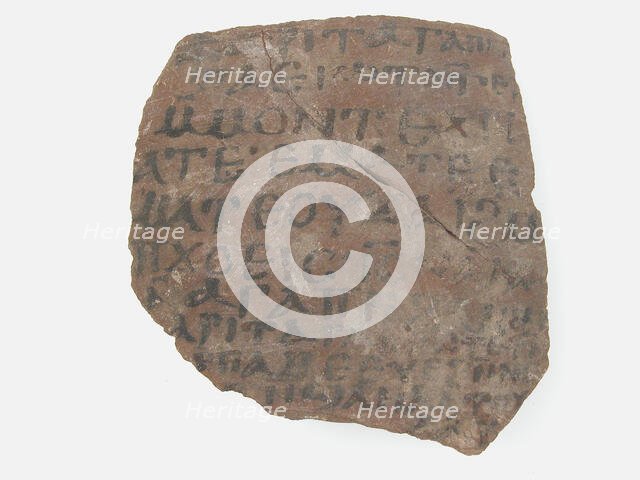 Ostrakon, Coptic, 600. Creator: Unknown.