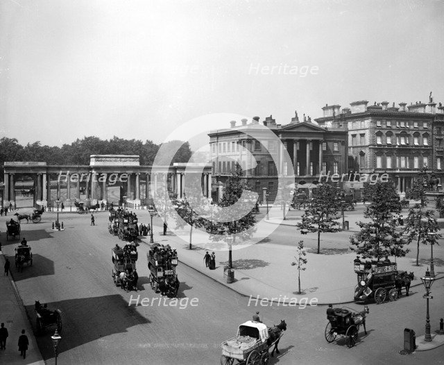 Hyde Park Corner, Westminster, London Artist: Unknown