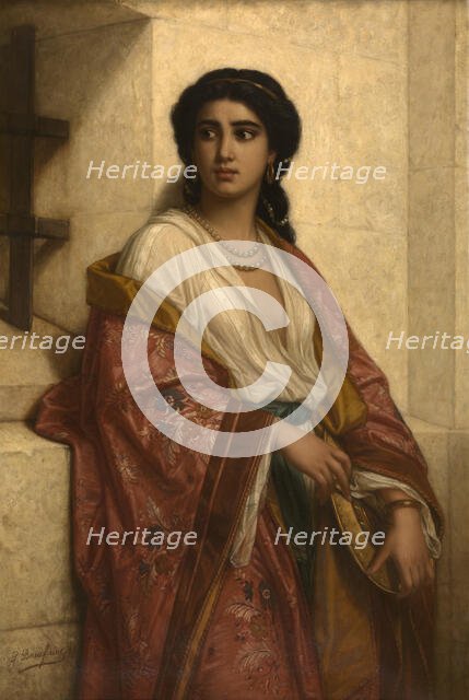 Salome Watching the Beheading of John the Baptist, 1873. Creator: Polydore Beaufaux.