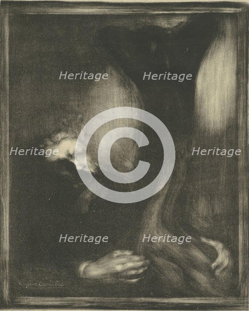 Auguste Rodin, 1900. Creator: Carrière, Eugène (1849-1906).