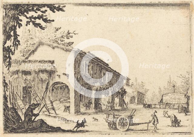 Courtyard of a Farm, c. 1617. Creator: Jacques Callot.