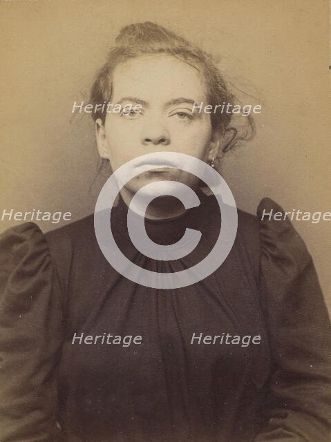 Pallaz (ou Pellaz). Péronne. 28 ans, née le 11/8/66 à Aix-les-Bains (Savoie). Cuisière. An..., 1894. Creator: Alphonse Bertillon.