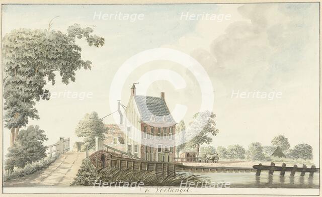 De Voetangel Inn on the Utrecht canal, 1782. Creator: Hendrik Tavenier.