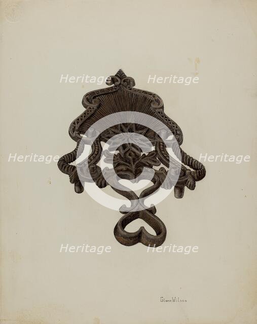 Metal Trivet, c. 1941. Creator: Glenn Wilson.