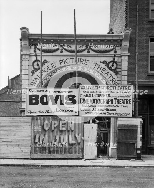 Walpole Picture Theatre, Ealing, London, 1912. Artist: Bedford Lemere and Company.