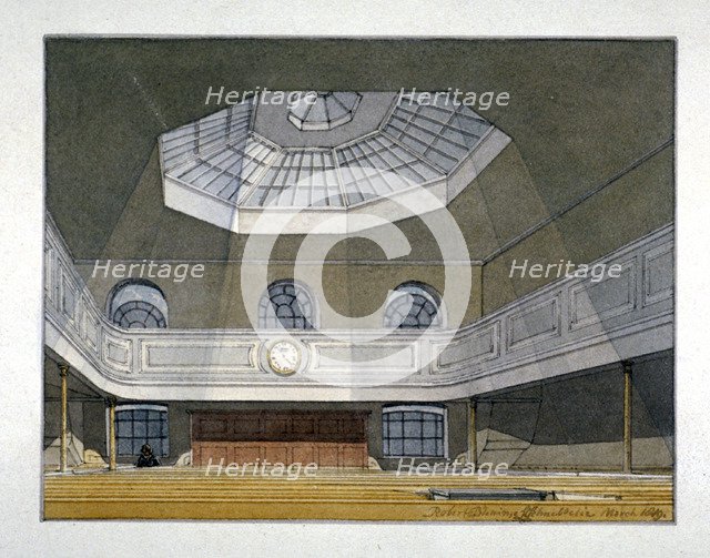 Interior view of the King's Weigh House, Eastcheap, City of London, 1819. Artist: Robert Blemmell Schnebbelie