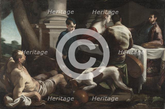 Lazarus and the Rich Man, c. 1550. Creator: Jacopo Bassano (Italian, ca. 1510-1592).