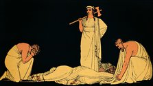 'The Murder of Agamemnon', 1880. Artist: Flaxman.