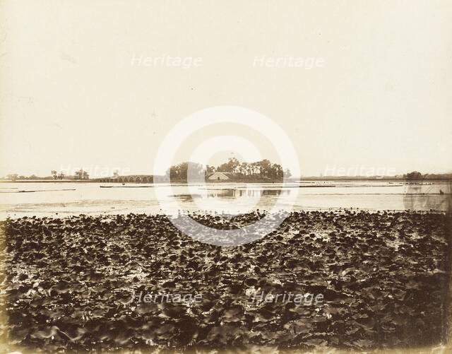 River View with Seventeen Arch Bridge, Yuan Ming Yuan, Peking, 1860. Creator: Felice Beato.