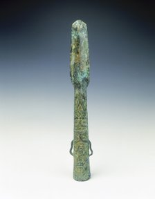 Bronze spearhead, Western Zhou-early Eastern Zhou dynasty, China, 8th century BC. Artist: Unknown