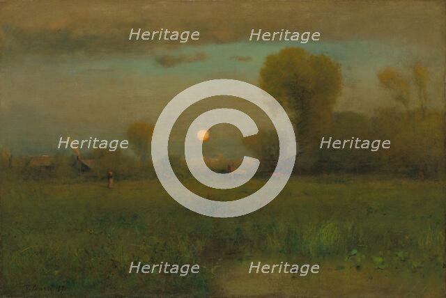 Harvest Moon, 1891. Creator: George Inness.