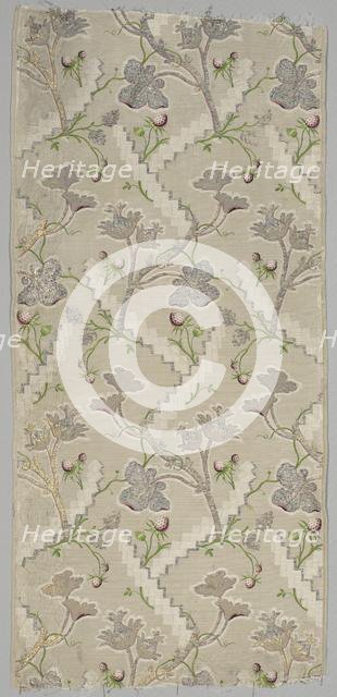 Silk Fragment, 1725-1774. Creator: Unknown.