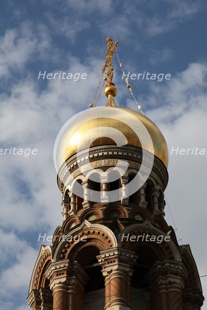 Onion dome, Church of the Saviour on Blood, St Petersburg, Russia, 2011. Artist: Sheldon Marshall