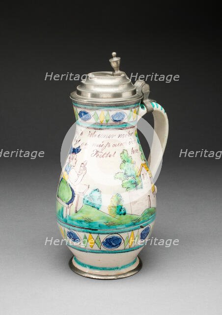 Wine Jug, Gmunden, 1800/25. Creator: Unknown.