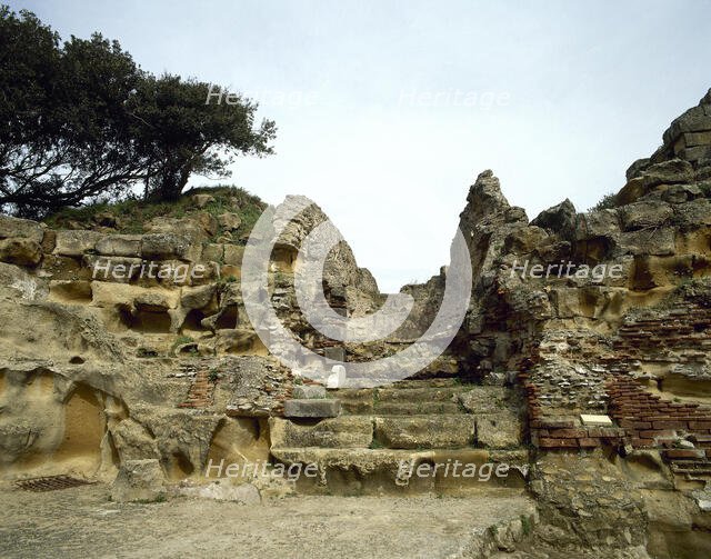 Ruins of the Oracle of the Cumaean Sibyl, Cumae, Italy, 2000. Creator: LTL.