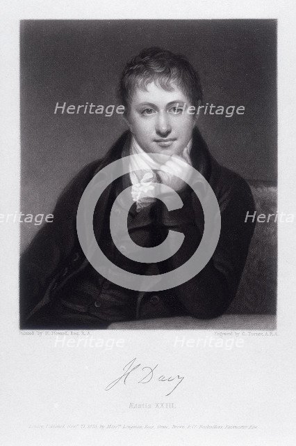 Sir Humphrey Davy, English chemist, 1803. Artist: C Turner