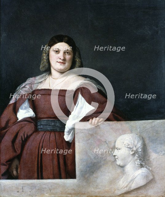 Portrait of a Lady, 'La Schiavona' ('The Dalmatian Woman'), c1510-1512. Artist: Titian